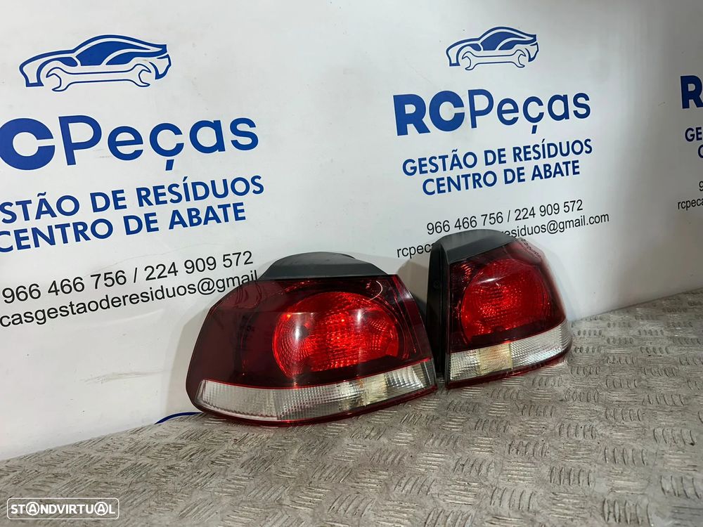 .Conjunto Farolins Tras Traseiro Esquerdo Direito Original Volkswagen VW Golf 6 Mk6 5k0945096M 5k0945095M 2008 - 2013 - 2
