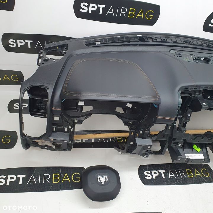 DODGE RAM DESKA ROZDZIELCZA KONSOLA KOKPIT PULPIT PODUSZKI AIRBAG AIR BAG PASY KIT SET - 2