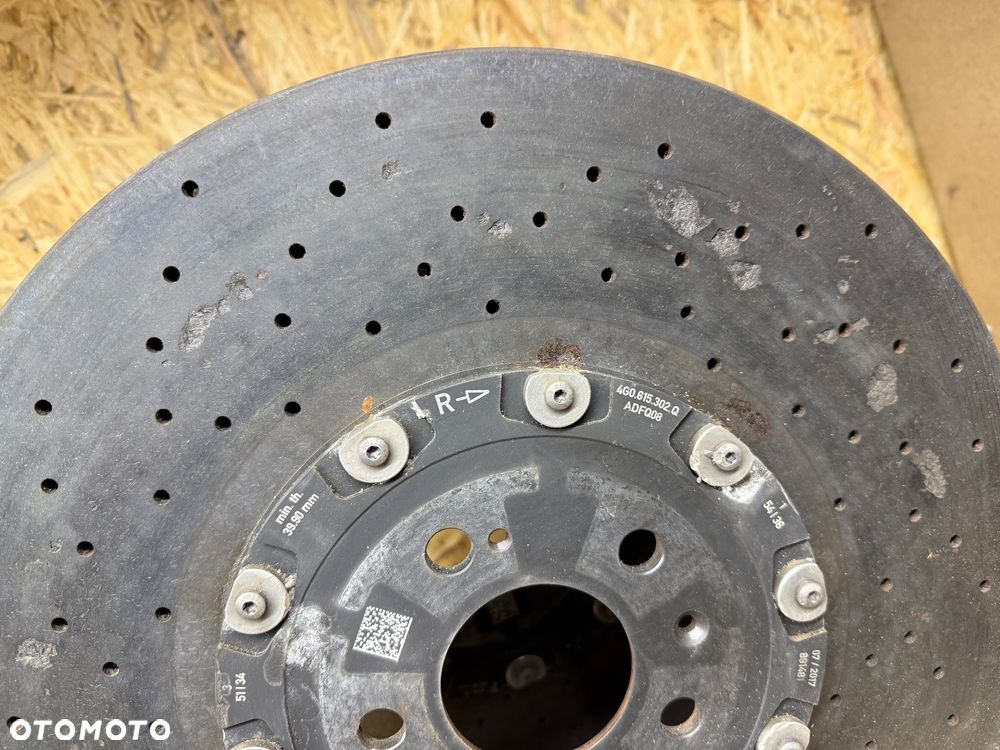 TARCZE HAMULCOWE CERAMICZNE PRZÓD AUDI A6 RS6 A7 RS7 C7 4G0 4G0615301AJ 4G0615302Q LEWA PRAWA - 8