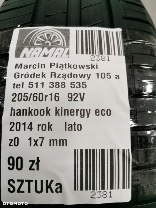 1x Hankook Kinergy eco 205/60R16 2014r 7m 2381 - 8