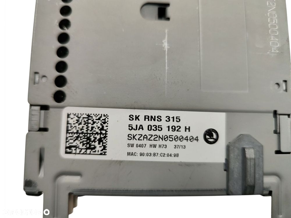 RADIO NAWIGACJA NAVI GPS SKODA RAPID FABIA II 5JA035192H - 4