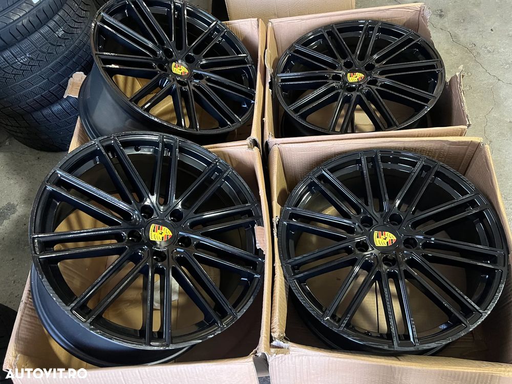 Jante Porsche 21 R21Panamera porsche cayenne jante porsche in doua latimi gloss black cu mici defecte - 3