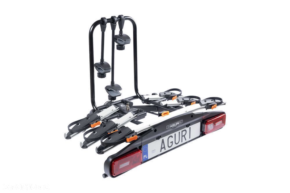 Bagażnik Platforma rowerowa hak Aguri ACTIVE BIKE PRO 3 Rowery Silver - 1