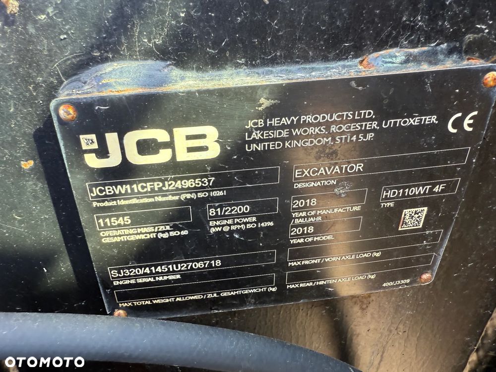 JCB HD110WT 4F - 9