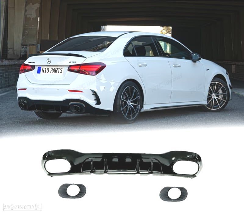 DIFUSOR MERCEDES CLASE A V177 19-24 LOOK AMG A35 - 1