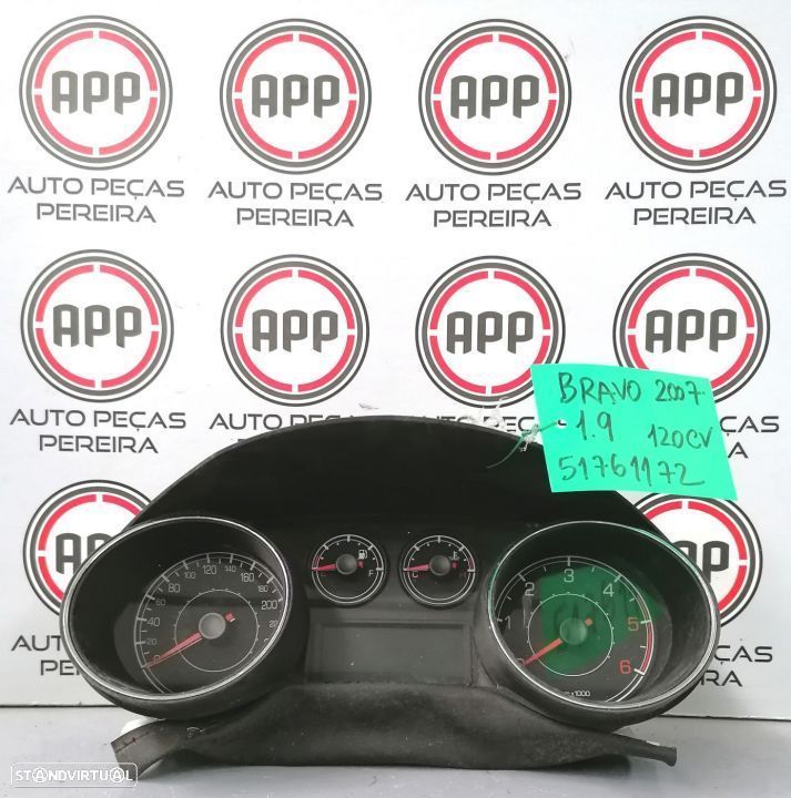 Quadrante Fiat Bravo 2007 1.9 Mjet referência 51761172. - 1