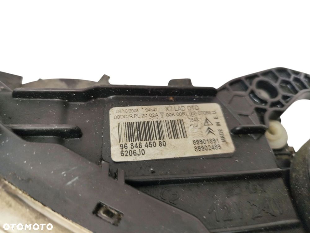 LAMPA PRAWY PRZÓD CITROEN C5 III (2008-2010) 2.0 HDI 136KM 9684845080 89034934 - 8