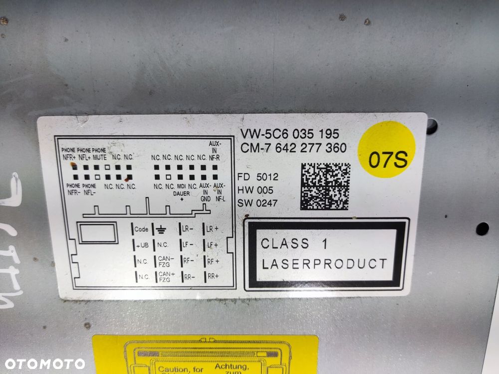 fabryczne radio cd nawigacja volkswagen jetta vi 5c 5c6035195 2014-2018 - 6