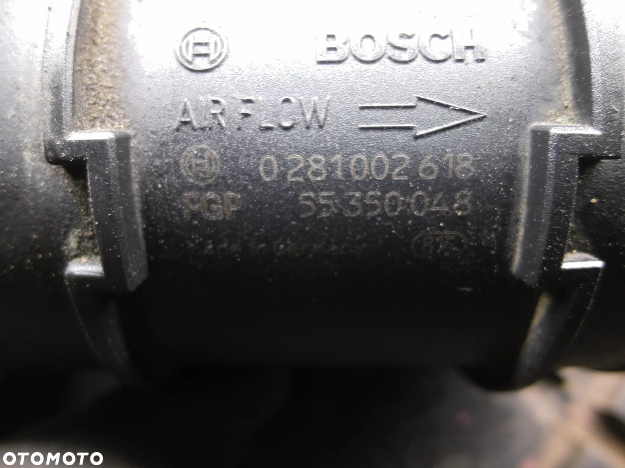 PRZEPŁYWOMIERZ POWIETRZA OPEL ASTRA H 1.9 CDTI 0281002618 55350048 - 2