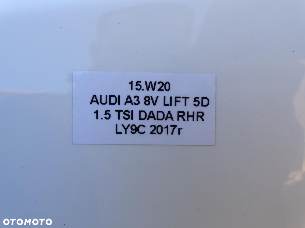 BŁOTNIK LEWY PRZÓD PRZEDNI LY9C A3 8V 17-20r LIFT 5D SPORTBACK 3D 3 DRZWI - 16