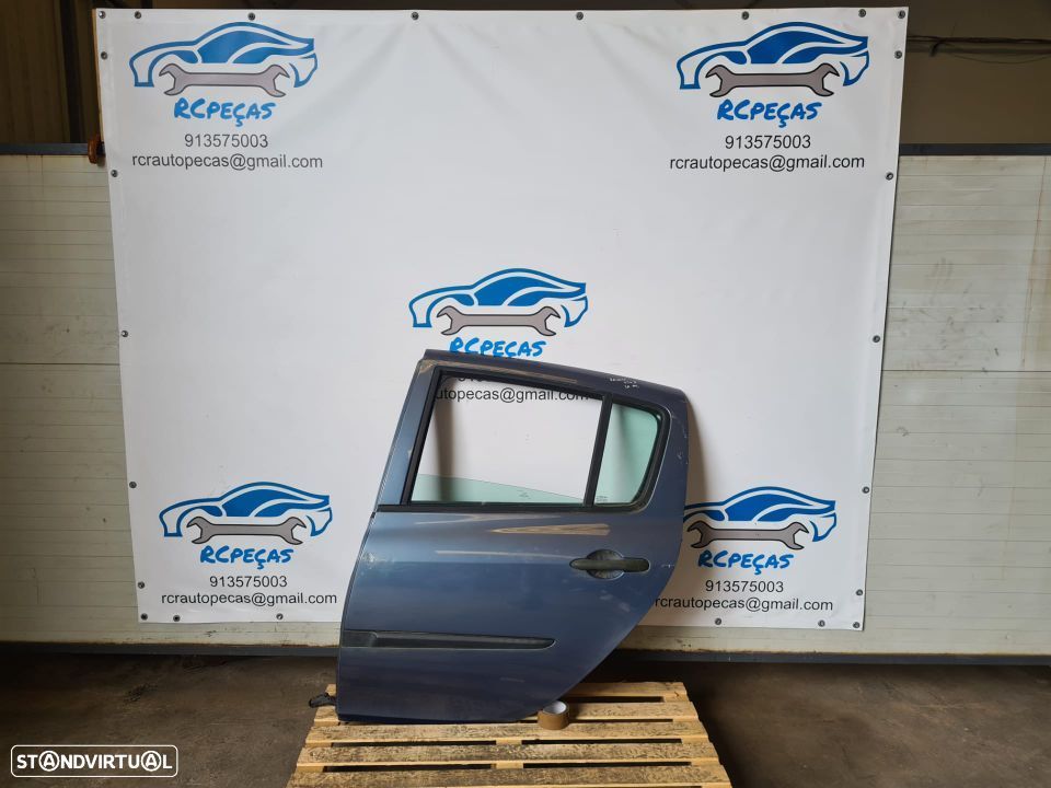 - PORTA TRASEIRA TRÁS ESQUERDA RENAULT CLIO III 3 MK3 FECHO ELEVADOR MOTOR PUXADOR VIDRO - 4