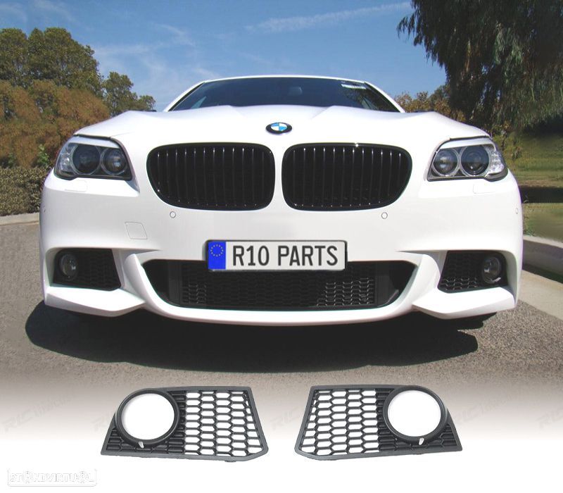 GRELHAS DE FAROIS NEVOEIRO BMW F10 F11 LCI 13-17 LOOK M TECH - 1