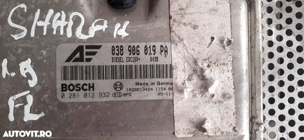 Calculator Motor Ecu VW Sharan 1.9 Tdi Automat 116 Cai Calculator Motor Ecu VW Sharan 1.9 Tdi Autom - 4