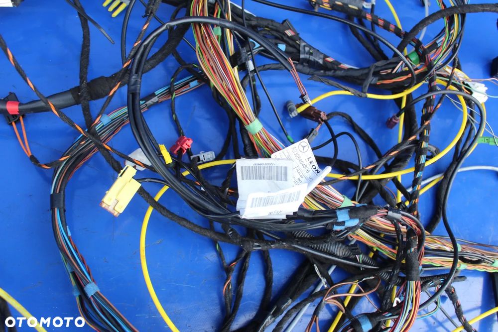 Wiązka lewa instalacja przewody z bagażnika kable OE Mercedes SL R230 W230 - 11