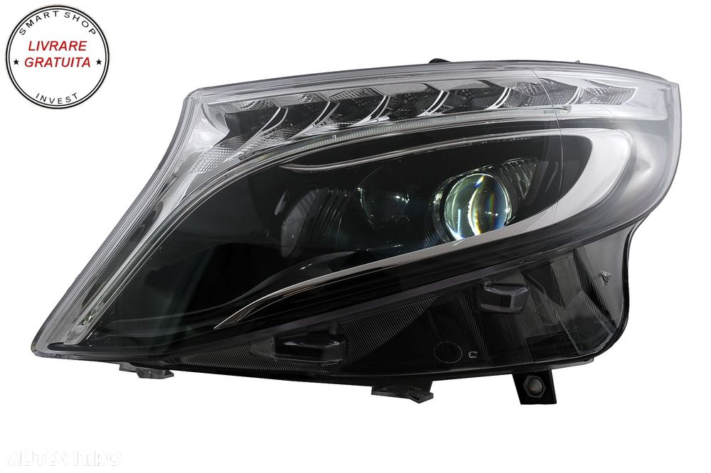 Faruri LED Mercedes V-Class W447 Vito (2014-2017) Negru- livrare gratuita - 6