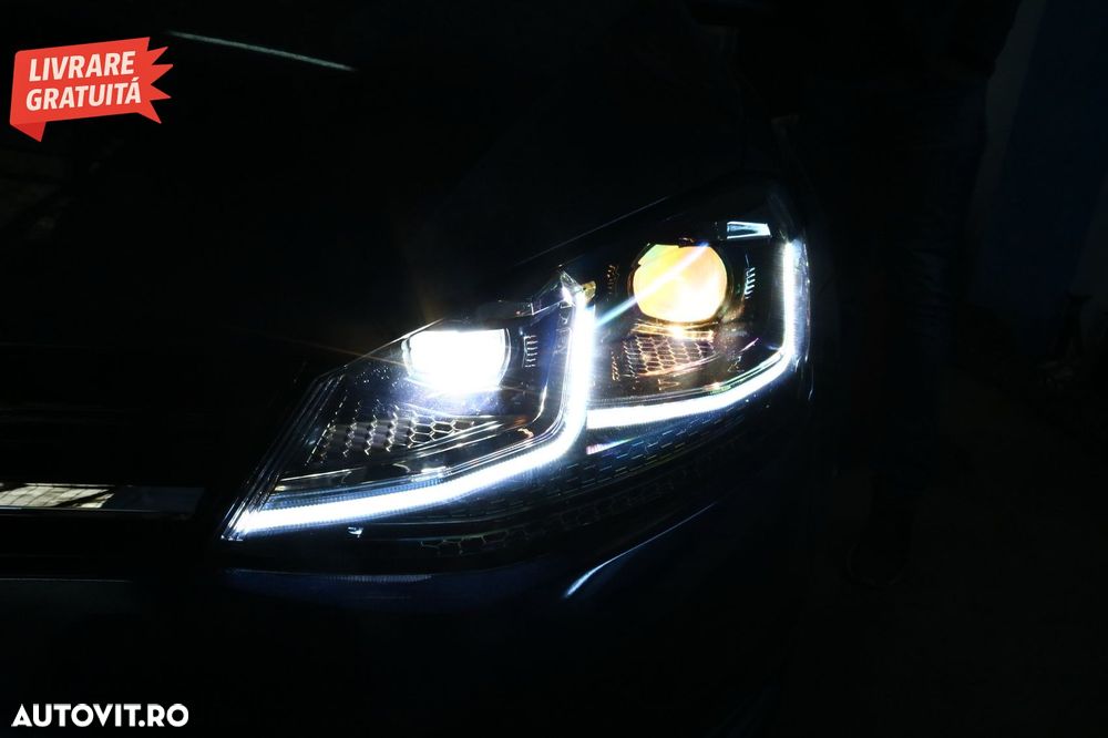 Faruri LED VW Golf 7 VII (2012-2017) Facelift G7.5 R Line Look cu Semnal Dinamic- livrare gratuita - 17