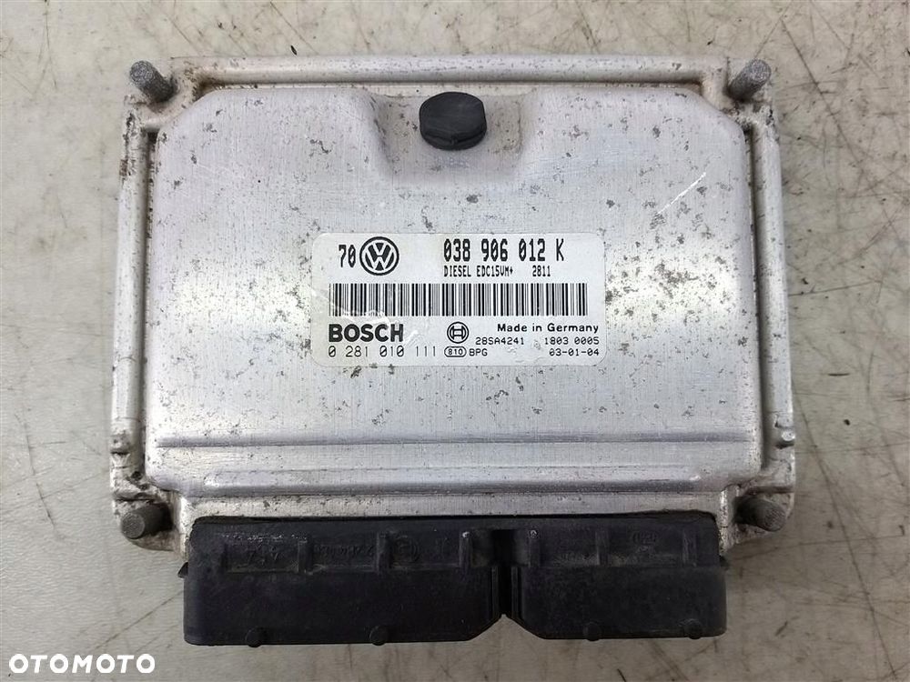 Komputer sterownik silnika VW Bora 1.9 TDI 88KM 1999–2006 BOSCH 038906012K - 1