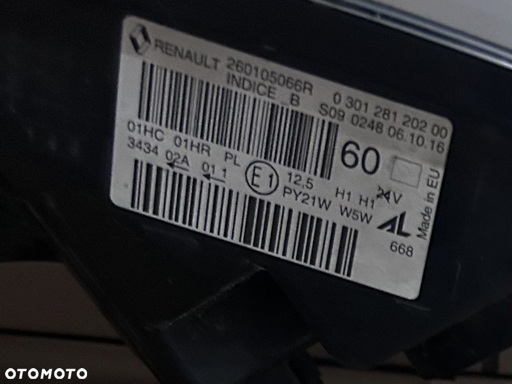 LAMPA PRAWA RENAULT CAPTUR I 1 13- CIEMNA PRZÓD PRZEDNIA - 2
