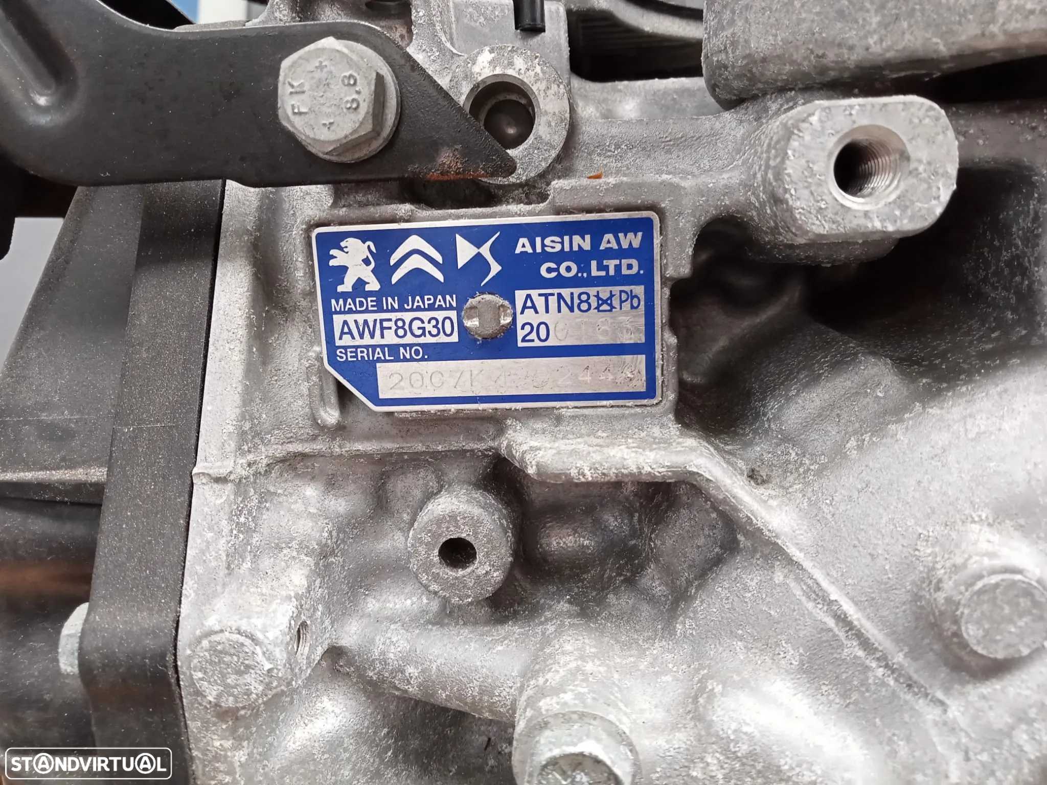 Caixa de 8 Vel Automática Peugeot 2008 / 3008 1.2Puretech 20GT83 em Stock - 2