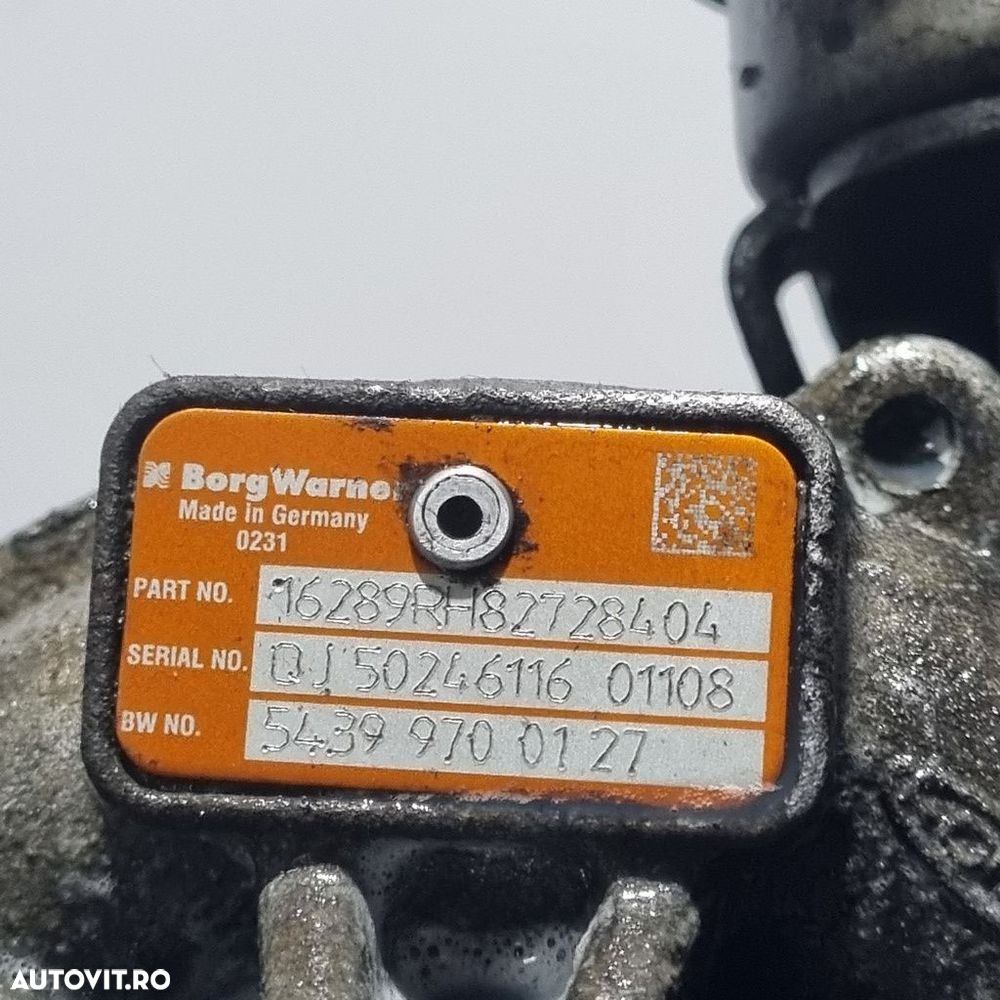 Turbo Dacia Duster Facelift 1.5 Dci 2014 - 2017 109CP K9K Euro5 (1438) 54399700127 - 4
