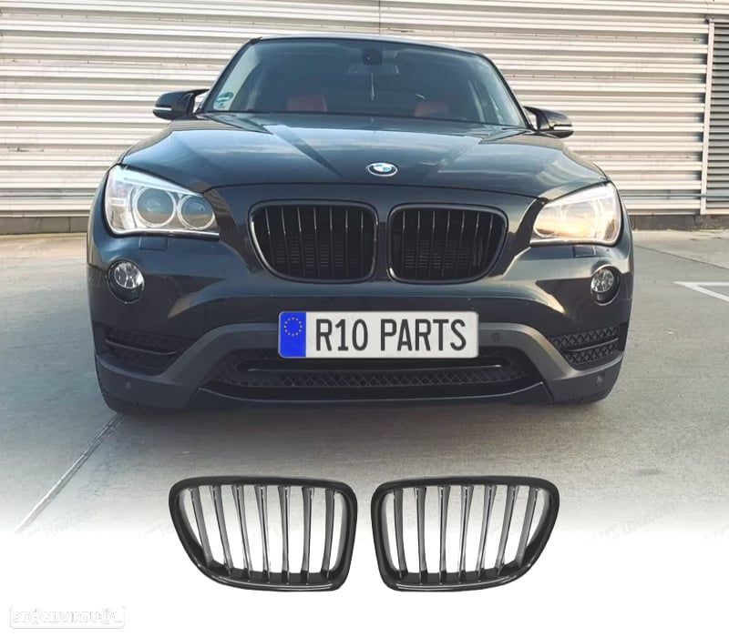 GRELHAS BMW X1 E84 LCI 12-14 PRETO BRILHANTE - 1