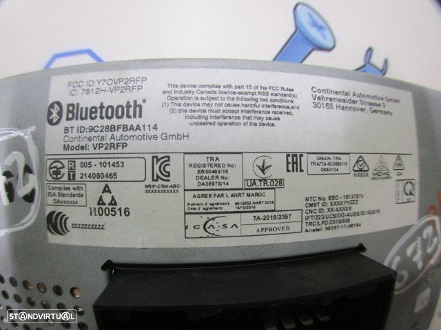 Display Relogio A2C1313000500003891  07357090720 FIAT 500 2 FASE 2 2019 1.2I 69CV 3P PRETO - 9