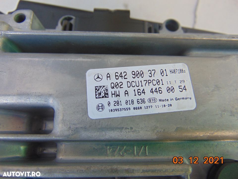 Modul control DPF Mercedes ML W166 GLE X166 GL AD Blue calculator DPF Adblue - 1
