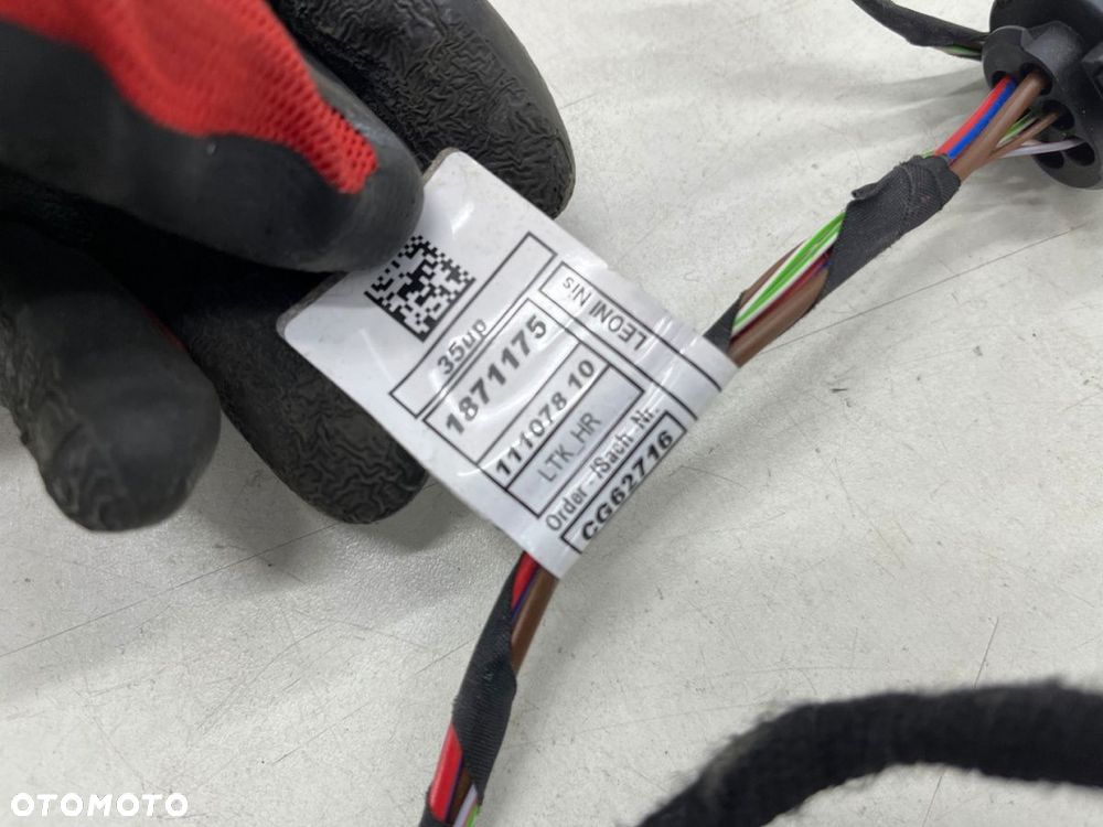 Wiązka BMW 5 G30 G31 F90 17-24r. instalacja przewodów drzwi prawych tylnych tył 9841292 - 5