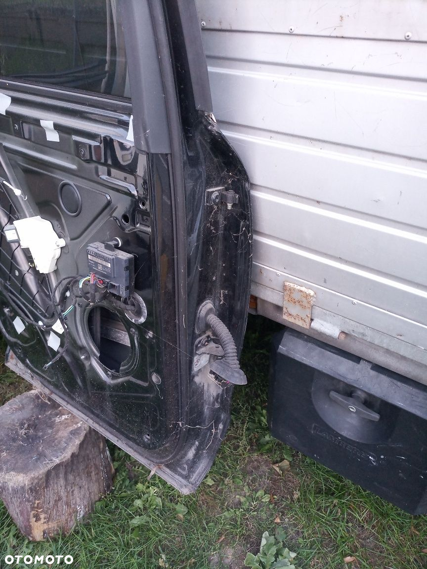 Drzwi lewy tył audi Q7 4L czarna komplet z szybą listwy - 6