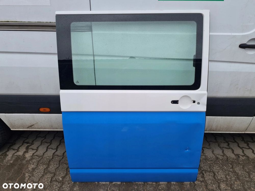VW T5 LIFT drzwi przesuwne prawe oklejone biały LB9A - 1