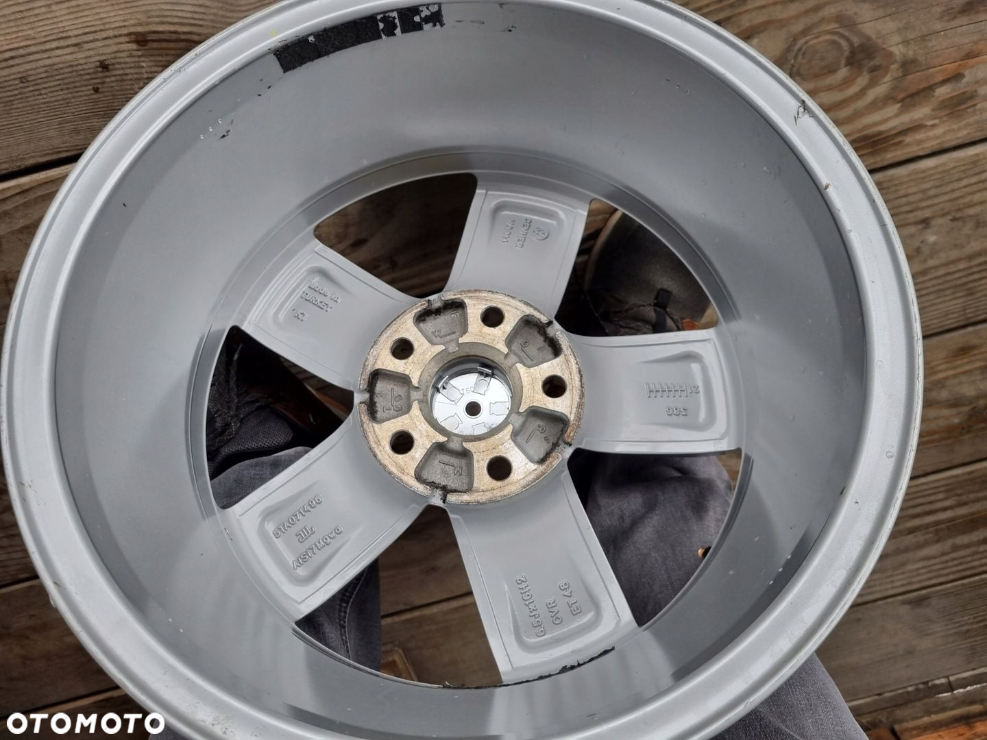 VW 5TA,T0URAN,GOLF,SEAT LEON 3,AUDI ,SKODA alu 6,5X16 ET48 5X112 bdb stan - 7