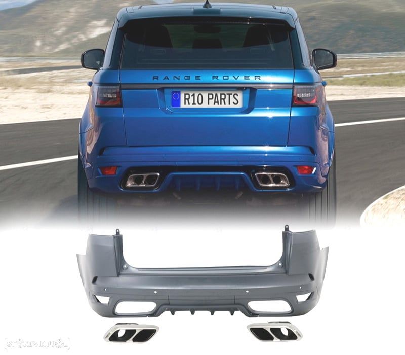 PARA-CHOQUES TRASEIRO RANGE ROVER SPORT L494 13-17 LOOK SVR 2019 - 1