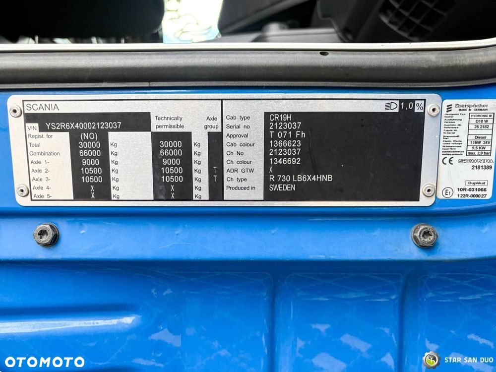 Scania R730 6X4 PALFINGER PK 33002 EH HDS Żuraw Crane - 15