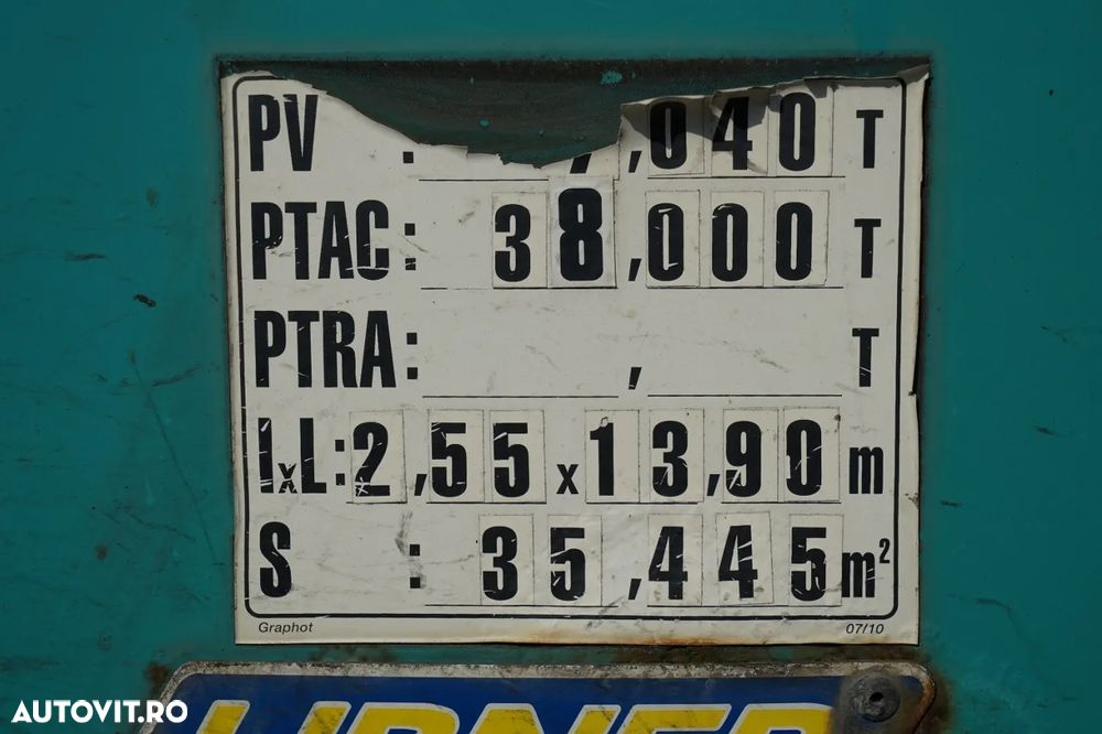 Schmitz Cargobull CORTINĂ / STANDARD / AXĂ RIDICABILĂ - 28