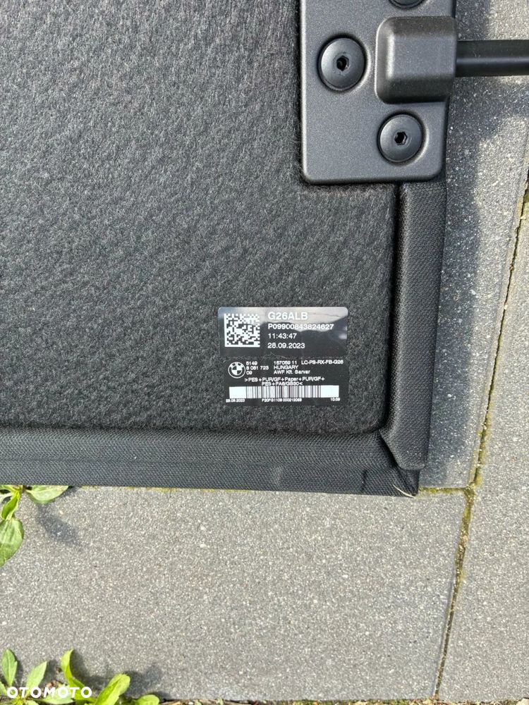 PÓŁKA BAGAŻNIKA TYLNA BMW G26 - 12