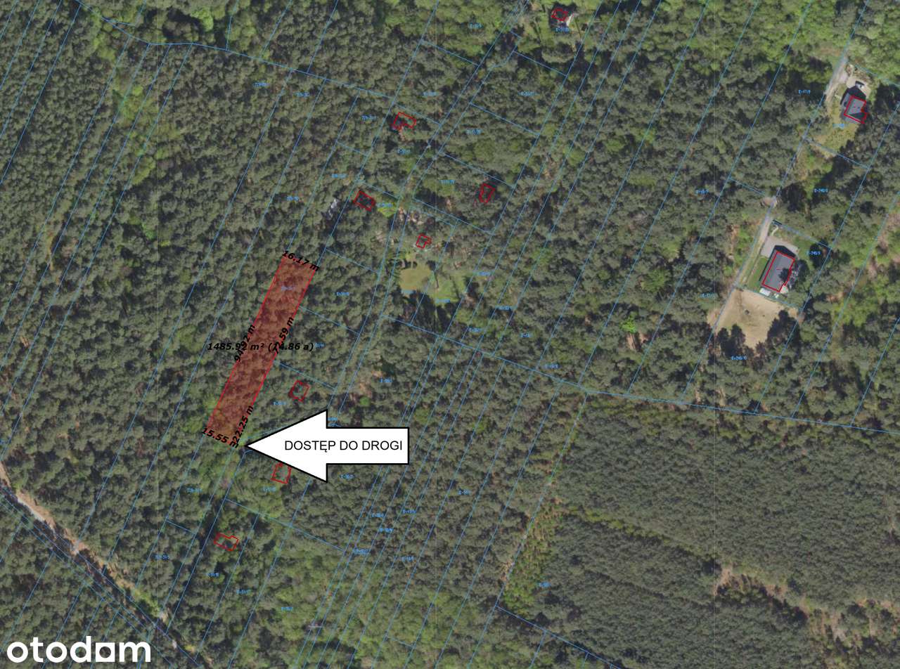 Działka budowlana 1488m2 Otwock Wólka Mlądzka - Pełny obrazek: 4/6