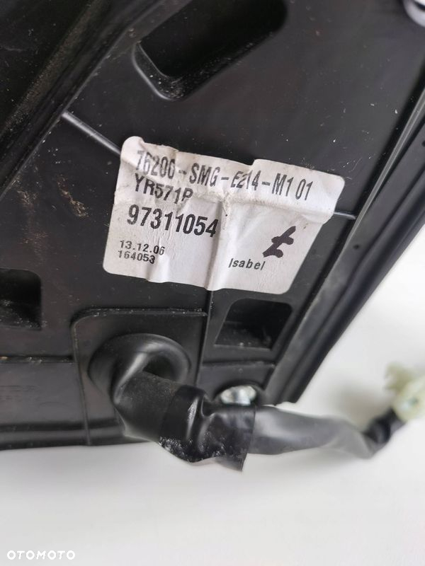 LUSTERKO PRAWE KIEROWCY HONDA CIVIC VIII UFO 7PIN KOD LAKIERU YR571P - 7