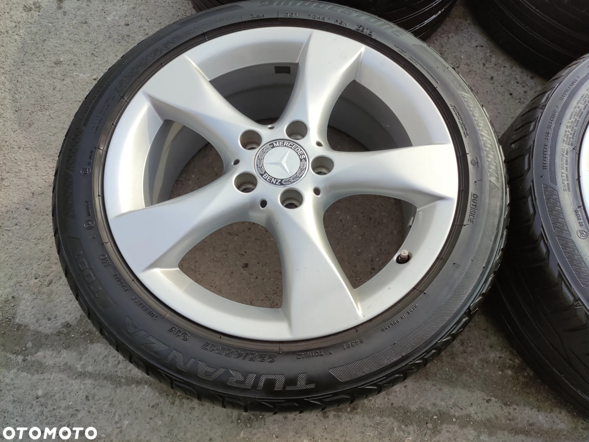 5x112 Felgi Aluminiowe Alufelgi 17 Mercedes Koła Letnie A klasa W176 W169 B W246 W245 CLA W117 A117 C W204 W205 Legnica ALU-RAD 225/45 - 6