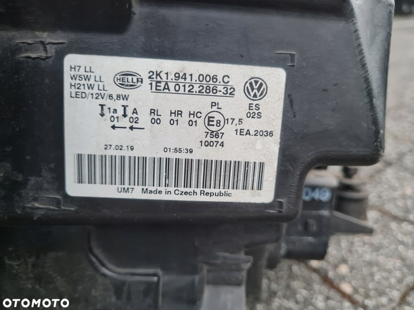 VW Caddy 2K1 Lift Zwykła H7 z LED 2K1941006C OKAZJA - 8