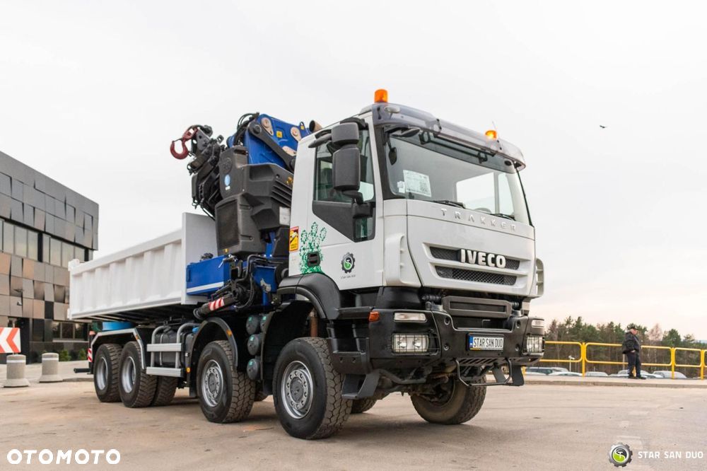 Iveco TRAKKER 450 8x8 PM 85SP HDS Żuraw Wywrotka - 16