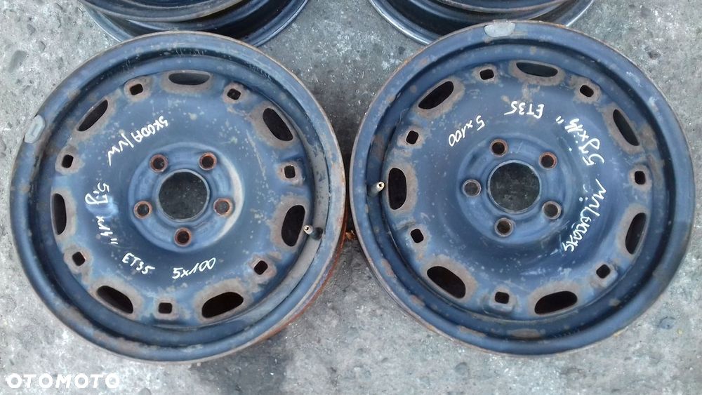FELGA FELGI STALOWE SKODA VW 5Jx14 5x100 ET35 - 2