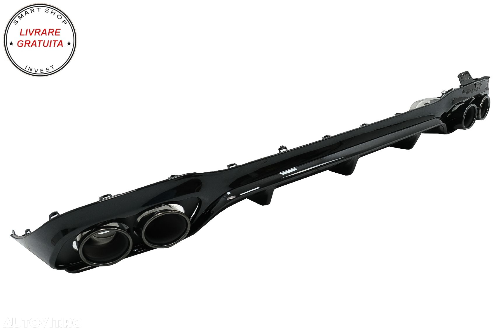 Difuzor Bara Spate cu Ornamente Toba Mercedes E-Class W213 (2016-2019) E53 Design - livrare gratuita - 3
