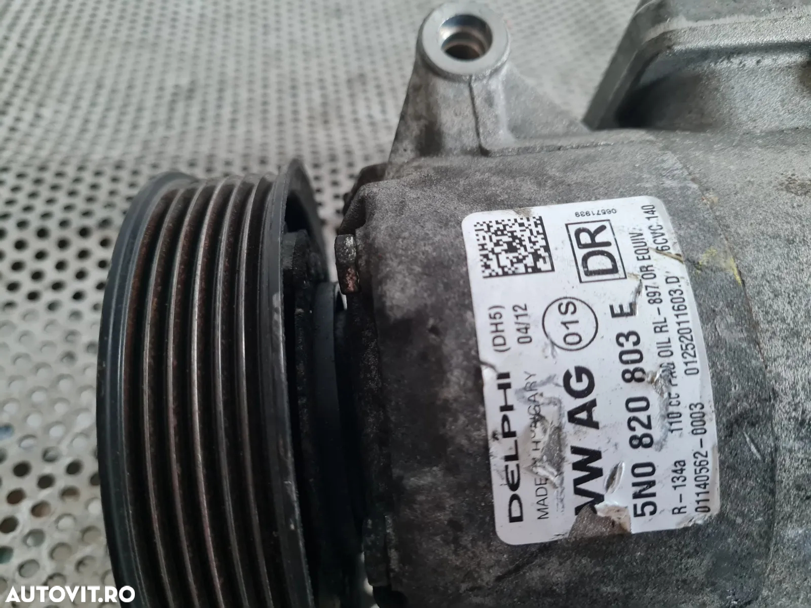 Compresor Clima AC Aer Conditionat Vw tiguan Passat B7 Golf 6 Golf 7 Touran Jetta Caddy CC Seat Sko - 3
