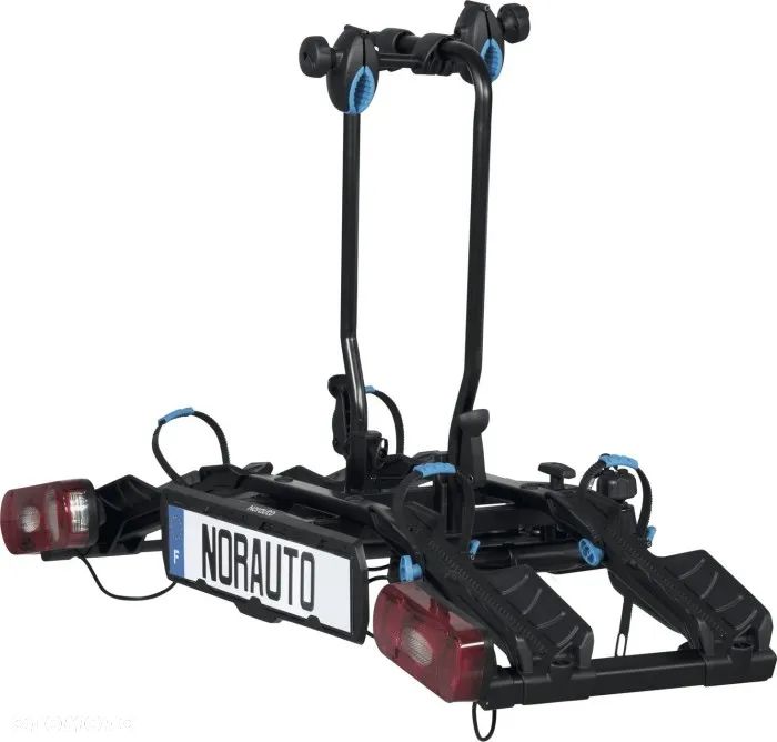 Bagażnik rowerowy na hak holowniczy NORAUTO E-FIT 100-2 na 2 rowery kompatybilny z rowerem elektrycznym - 1