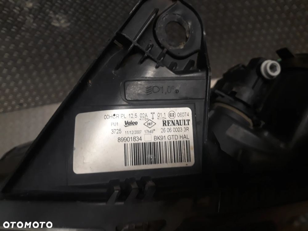 LAMPA LEWY PRZÓD RENAULT LAGUNA III SOCZEWKA  260600033R - 4