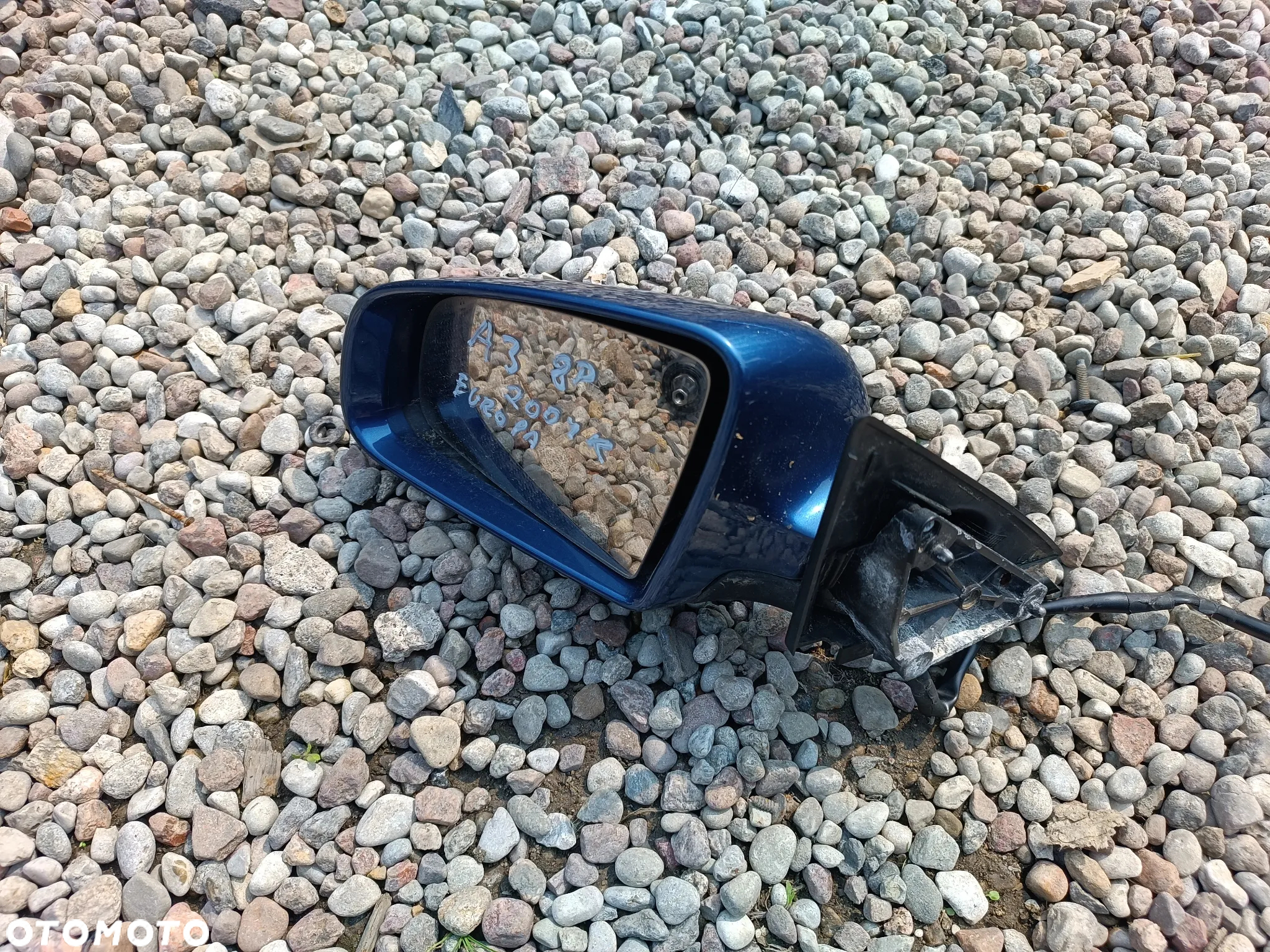 AUDI A3 8P 2004R LUSTERKO LEWE NIEBIESKIE ELEKTRYCZNE 5-PIN EUROPA - 2
