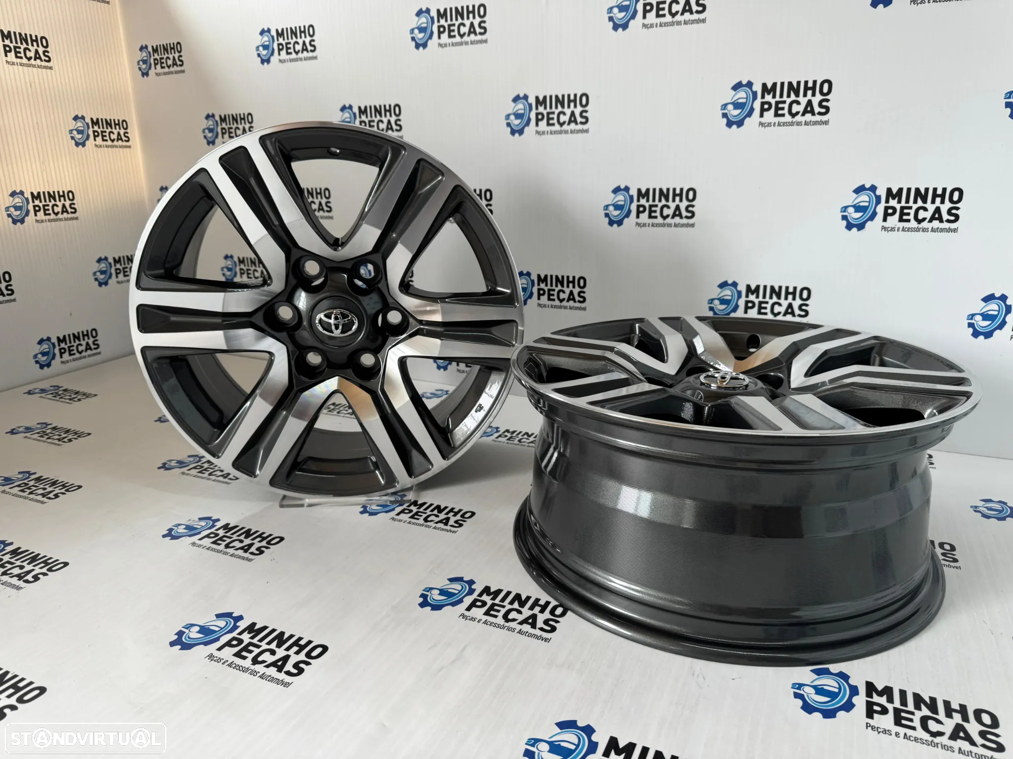 Jantes Look Toyota Hilux SRX/SW4 em 17 (6x139.7) Gunmetal Machined - 5