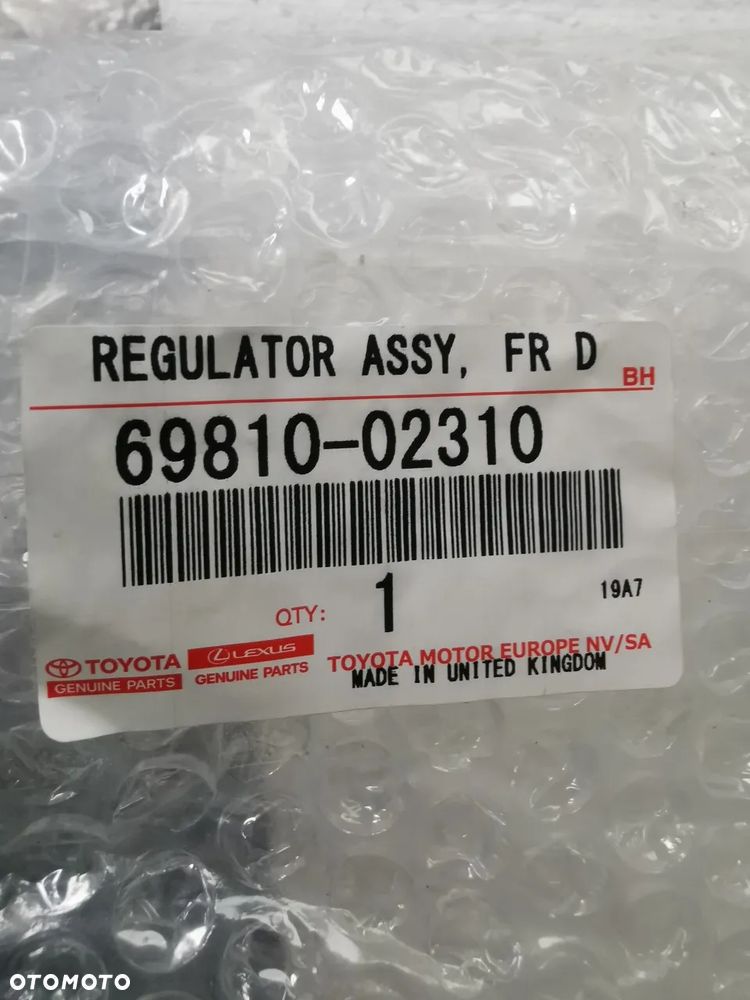 Toyota Auris   podnośnik szyby 69810-02310 - 4