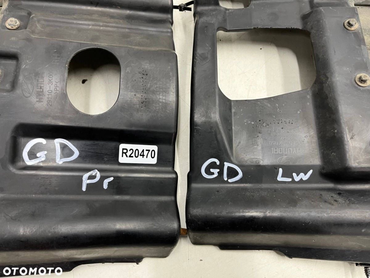 Osłona podwozia Hyundai Grandeur IV Sonata NF 05-11r. prawa lewa osłona boczna wnęki nadkola KOMPLET - 5