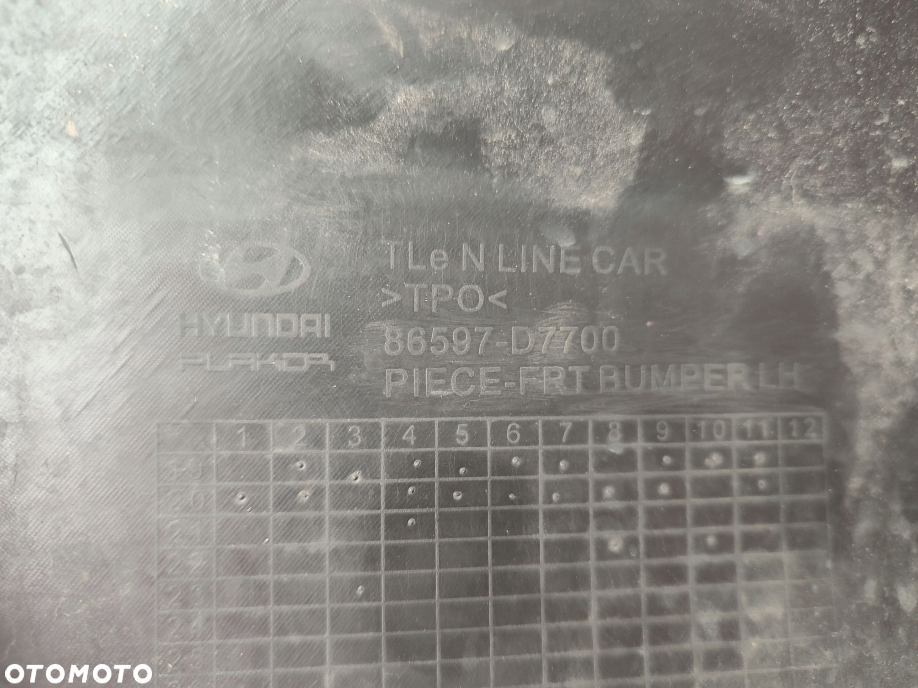 Listwa spoiler zderzaka lewy przód HYUNDAI TUCSON III N-LINE 96597-D7700 - 5
